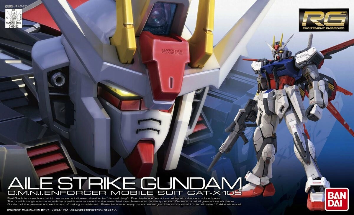 Konstruktorius Bandai - RG Aile Strike Gundam, 1/144, 61613