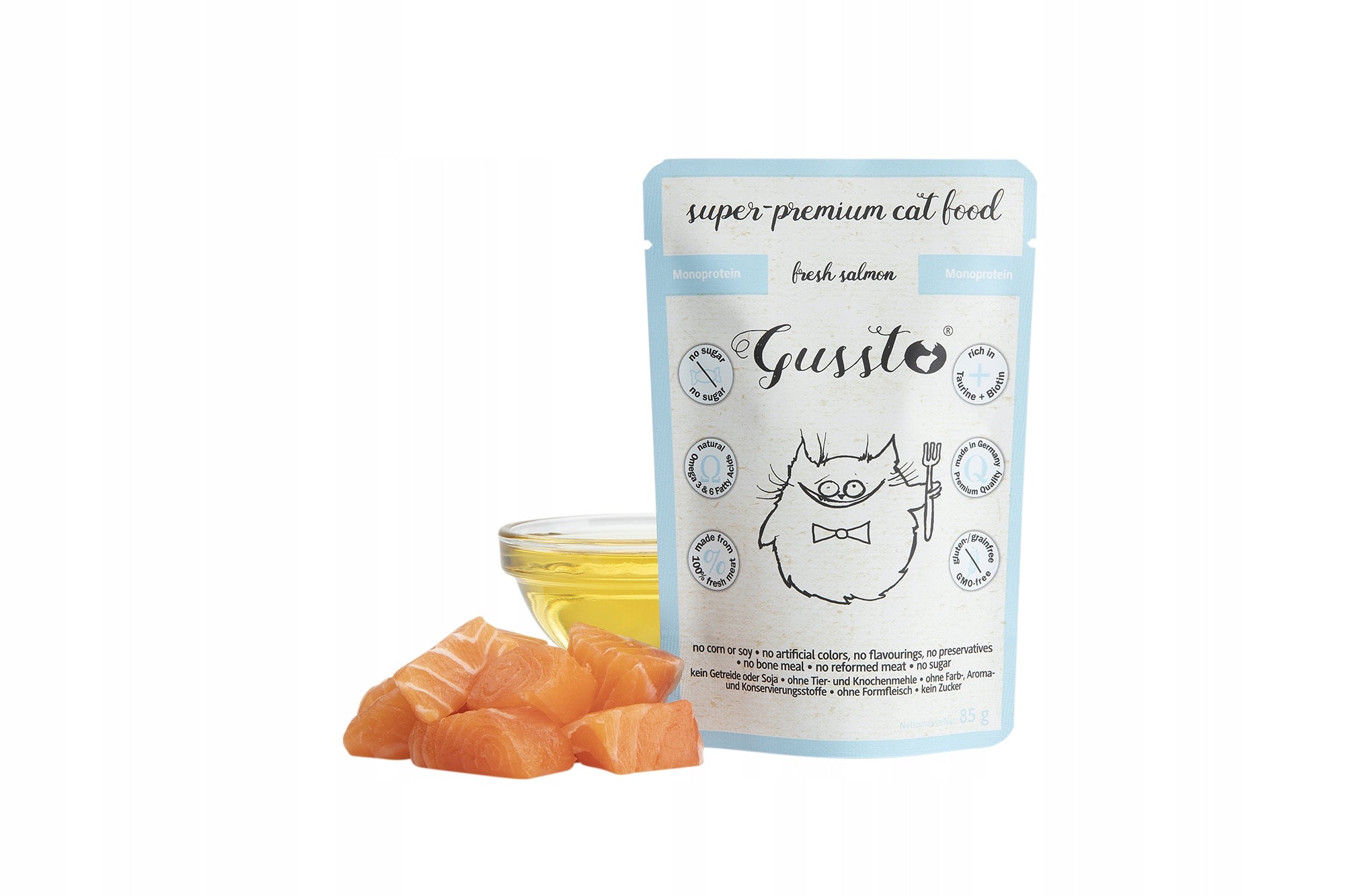 GUSSTO WET CAT FOOD SET MIX FLAVORS 9 x 85 g Manufacturer code 9096785430911
