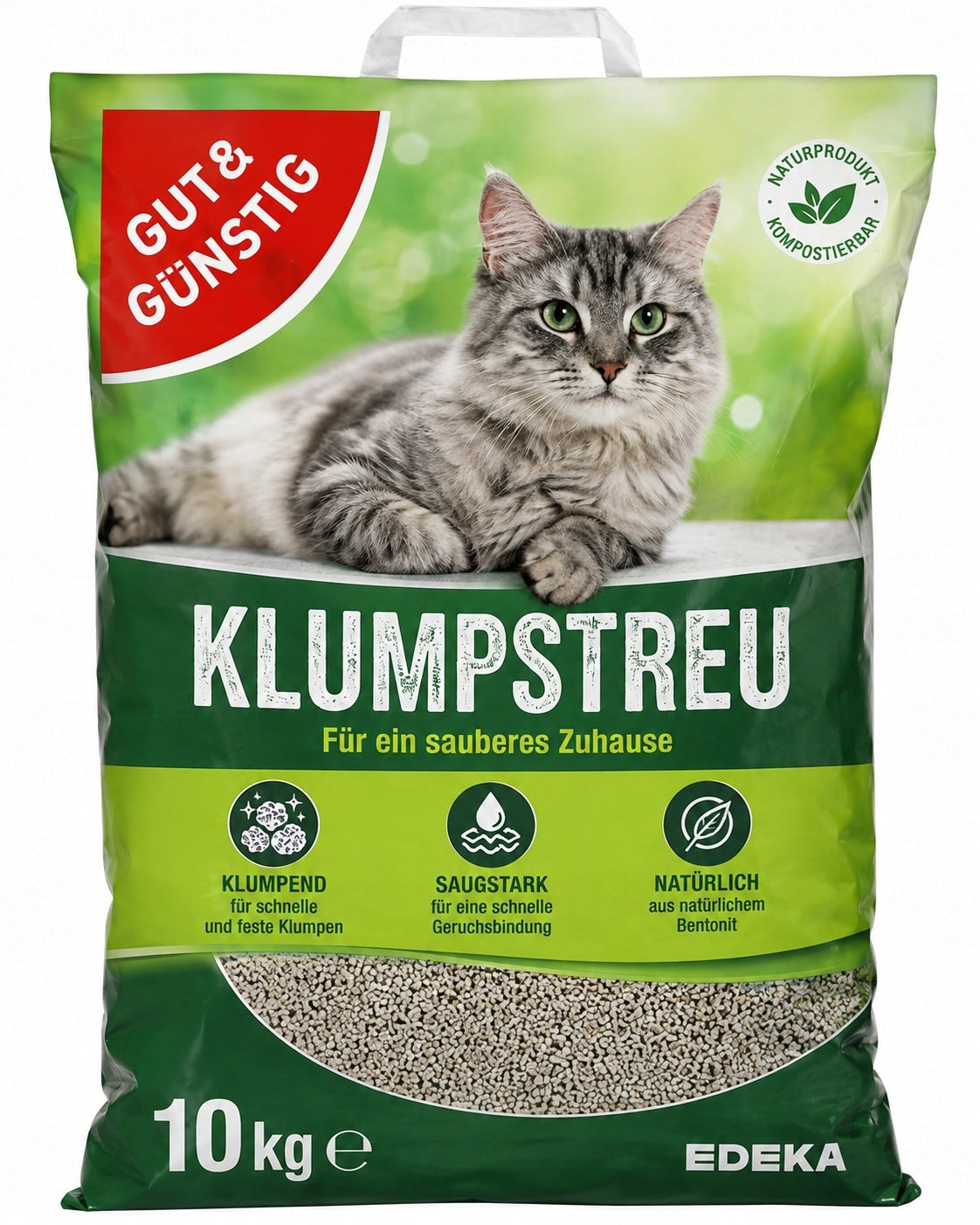 GUT & GÜNSTIG Klump Streu – Cat clumping litter 10 L