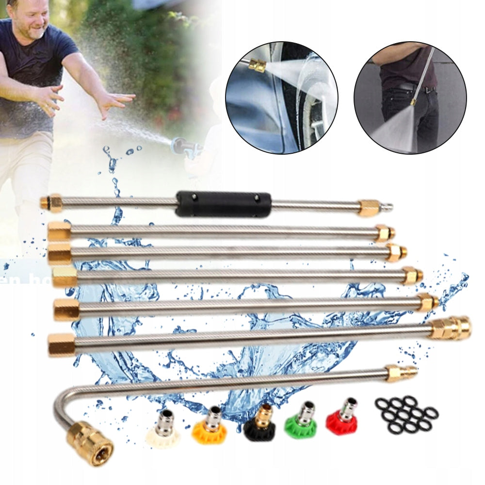 GUTTER CLEANING TOOL, PRESSURE WASHER EXTENSION, NOZZLE