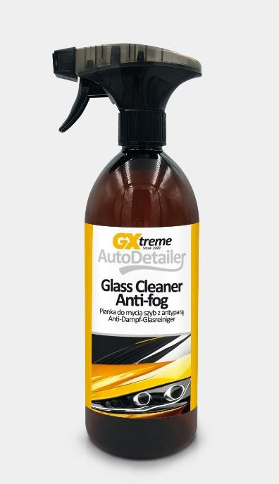 GXtreme AutoDetailer Glass Cleaner Anti-Fog 750ml Foam for Window Cleaning