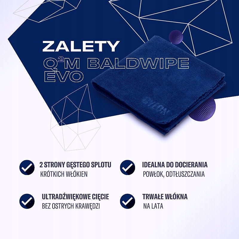 GYEON Bald Wipe EVO microfiber seamless for reaching coatings and polishes. Manufacturer code KOS008628