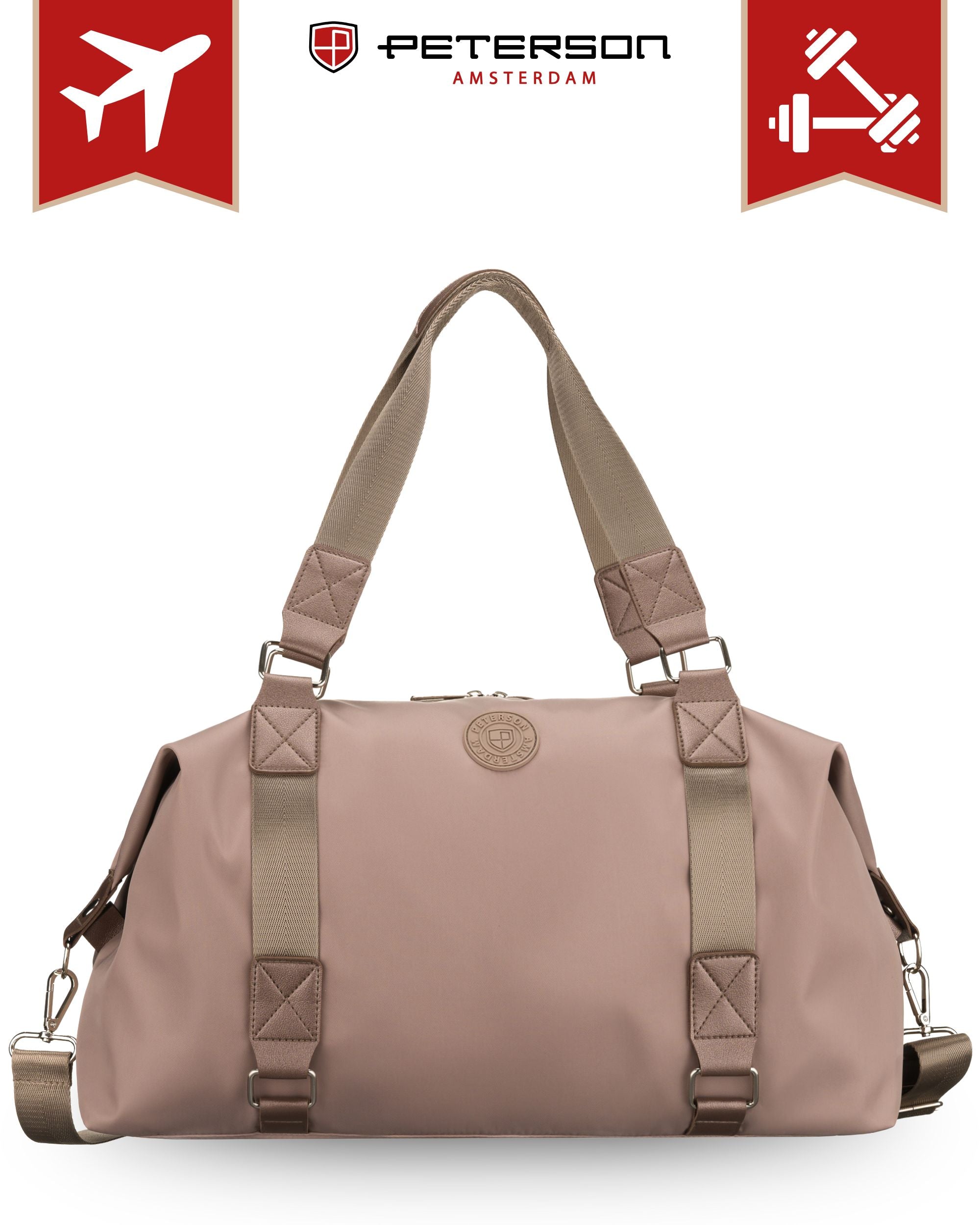 GYM BAG TRAINING SPORTS FITNESS WOMEN'S SHOULDER PETERSON Brand Peterson