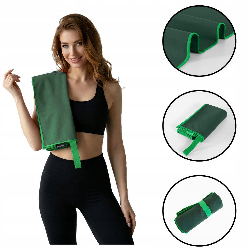 GYM TOWEL FIT QUICK-DRYING LARGE SPORTS BEACH MICROFIBER