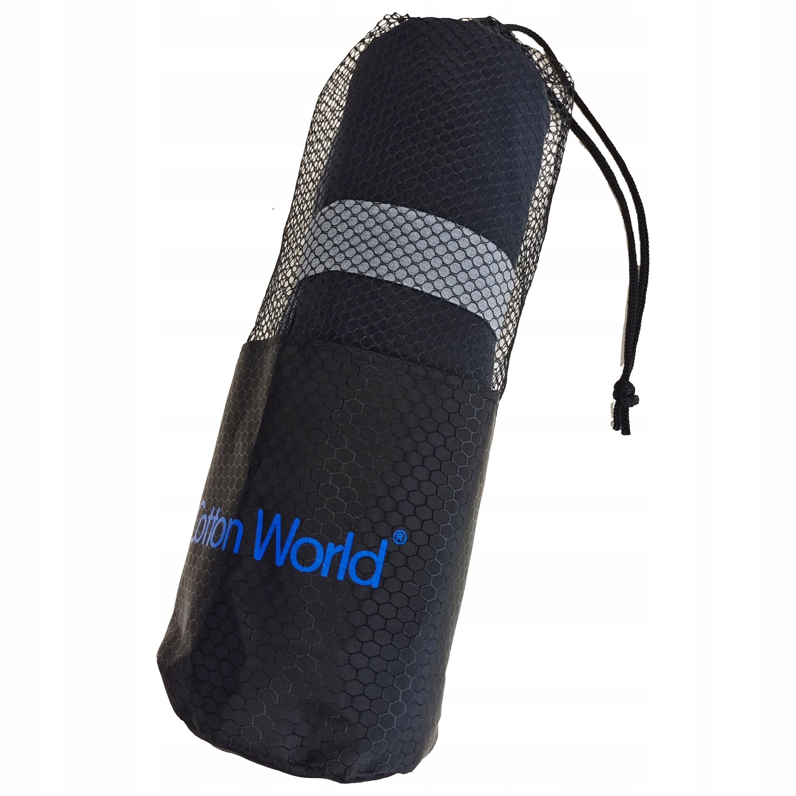 GYM TOWEL FIT QUICK-DRYING LARGE SPORTS MICROFIBER BLACK Product width 80 cm