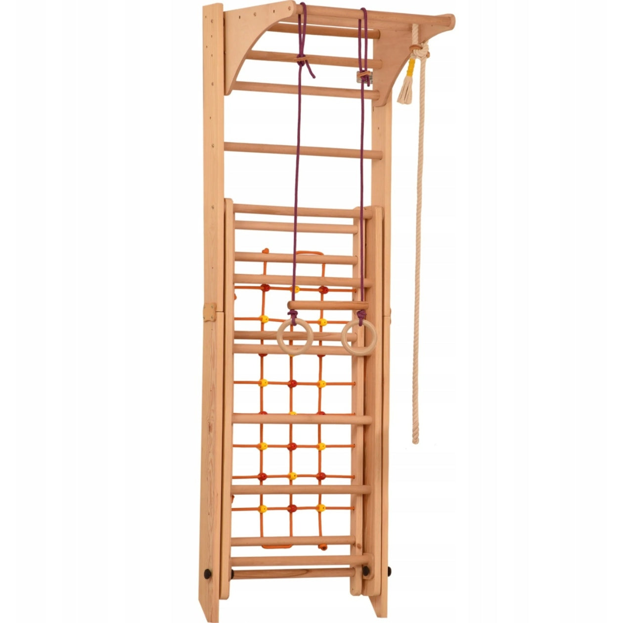 GYMNASTIC LADDER TRAINING FOLDING ADJUSTABLE OBSTACLE COURSE BAR Kind wooden