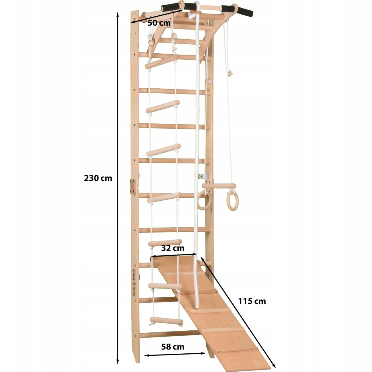 GYMNASTIC LADDER TRAINING FOR CHILDREN ADULTS PULL-UP BAR Kid's age 3＋ years