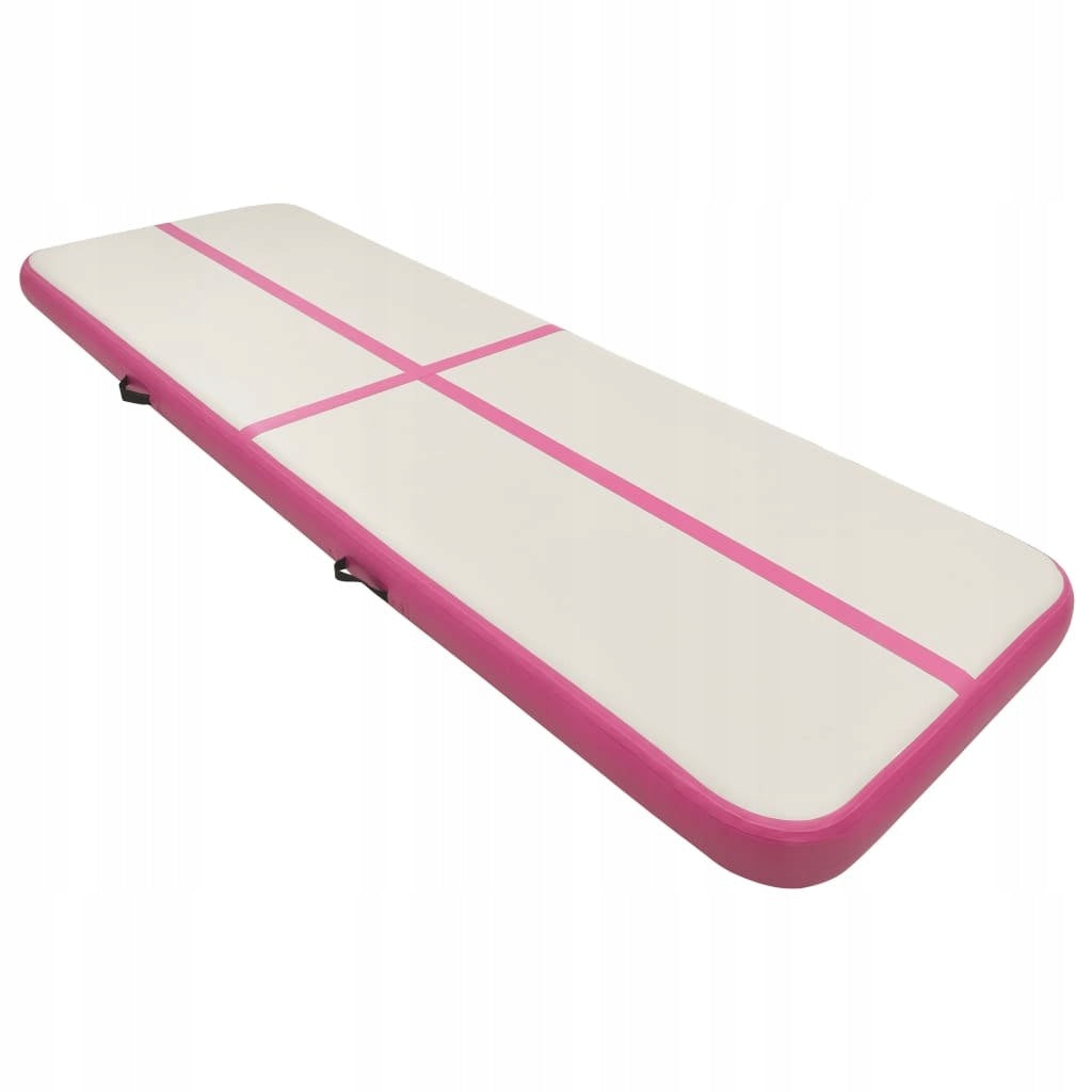GYMNASTIC MAT WITH PUMP 400X100X20CM PVC PINK Packaging status original