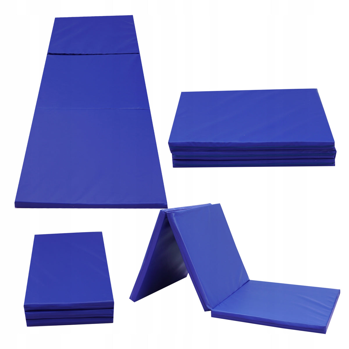 GYMNASTIC MATTRESS FOLDING MAT 195x85x5 Color black
