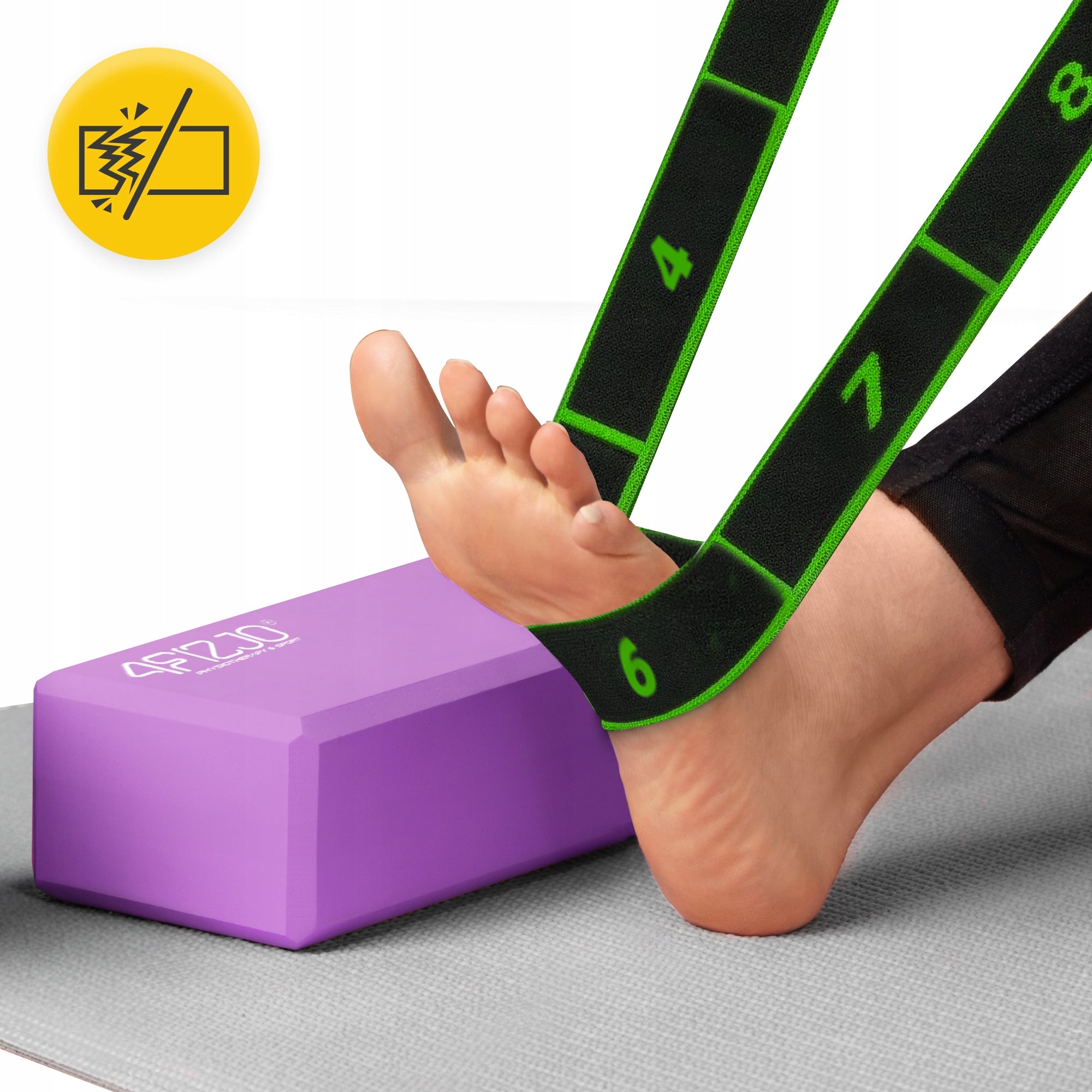 GYMNASTIC TAPE RUBBER FOR STRETCHING REHABILITATION 8 PARTS Brand 4FIZJO