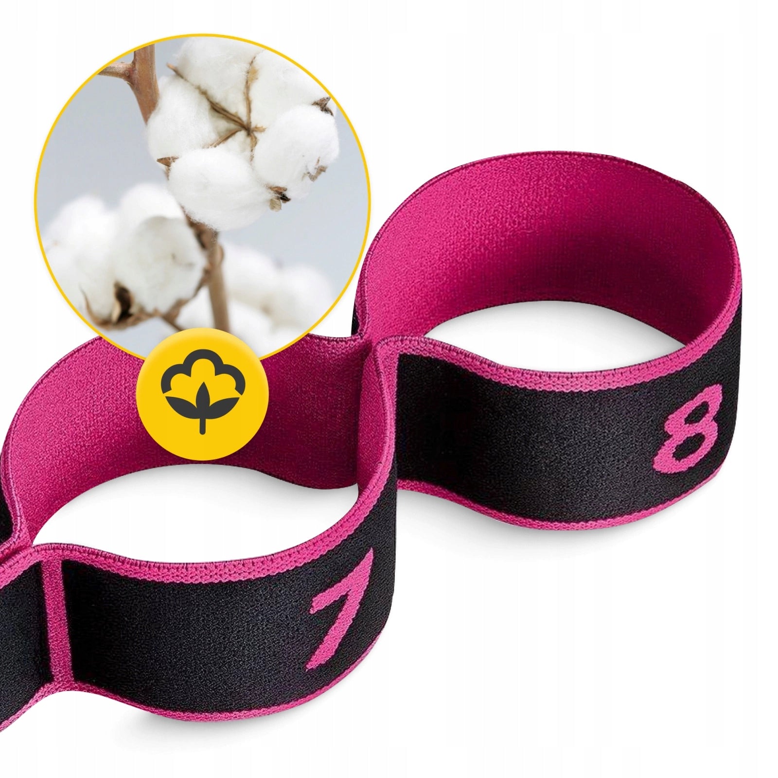 GYMNASTIC TAPE RUBBER FOR STRETCHING REHABILITATION 8 PARTS Manufacturer code Gimnastyczna taśma do rozciągania 90