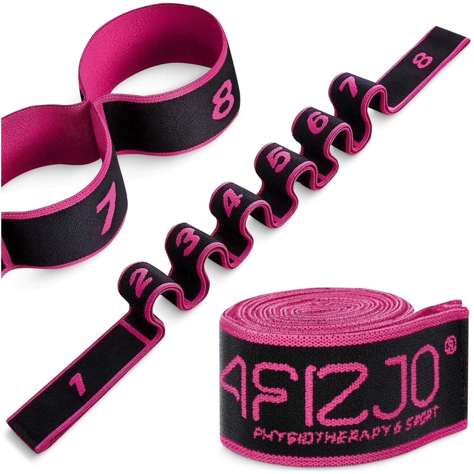 GYMNASTIC TAPE RUBBER FOR STRETCHING REHABILITATION 8 PARTS