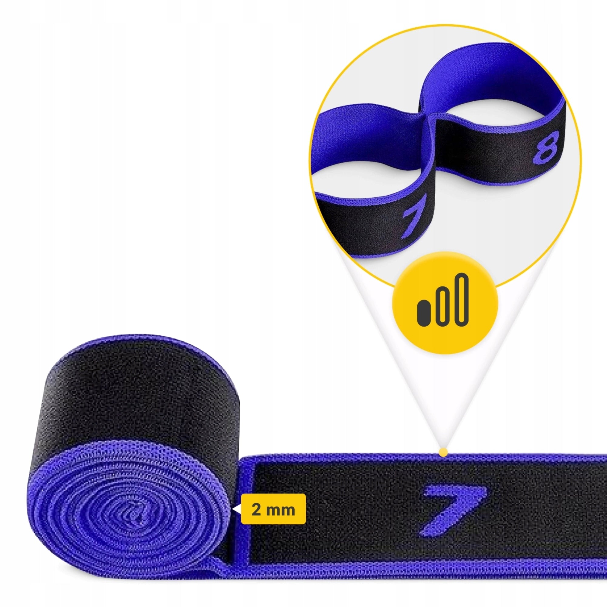 GYMNASTIC TAPE for stretching yoga exercise tape 90 cm 4FIZJO Manufacturer code Gimnastyczna taśma do rozciągania GUMAGIM01