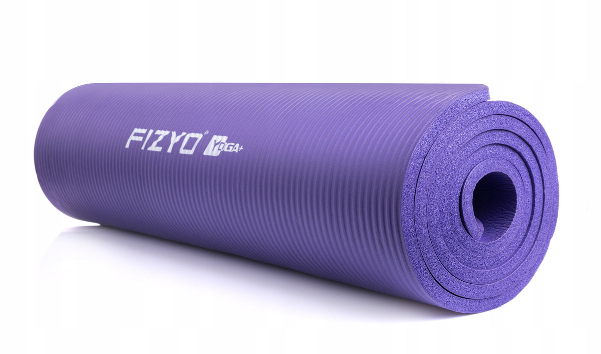 GYMNASTICS MAT FOR YOGA EXERCISES FITNESS MAT THICK SOFT PURPLE Brand DOMYOS