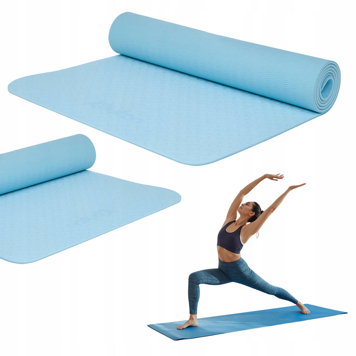 GYMNASTICS TRAINING MAT FOR YOGA EXERCISES FITNESS TRAINING GYM HOME