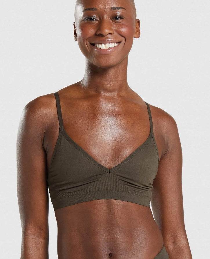 Sportinė liemenėlė moterims Gymshark 170437732189388501, ruda