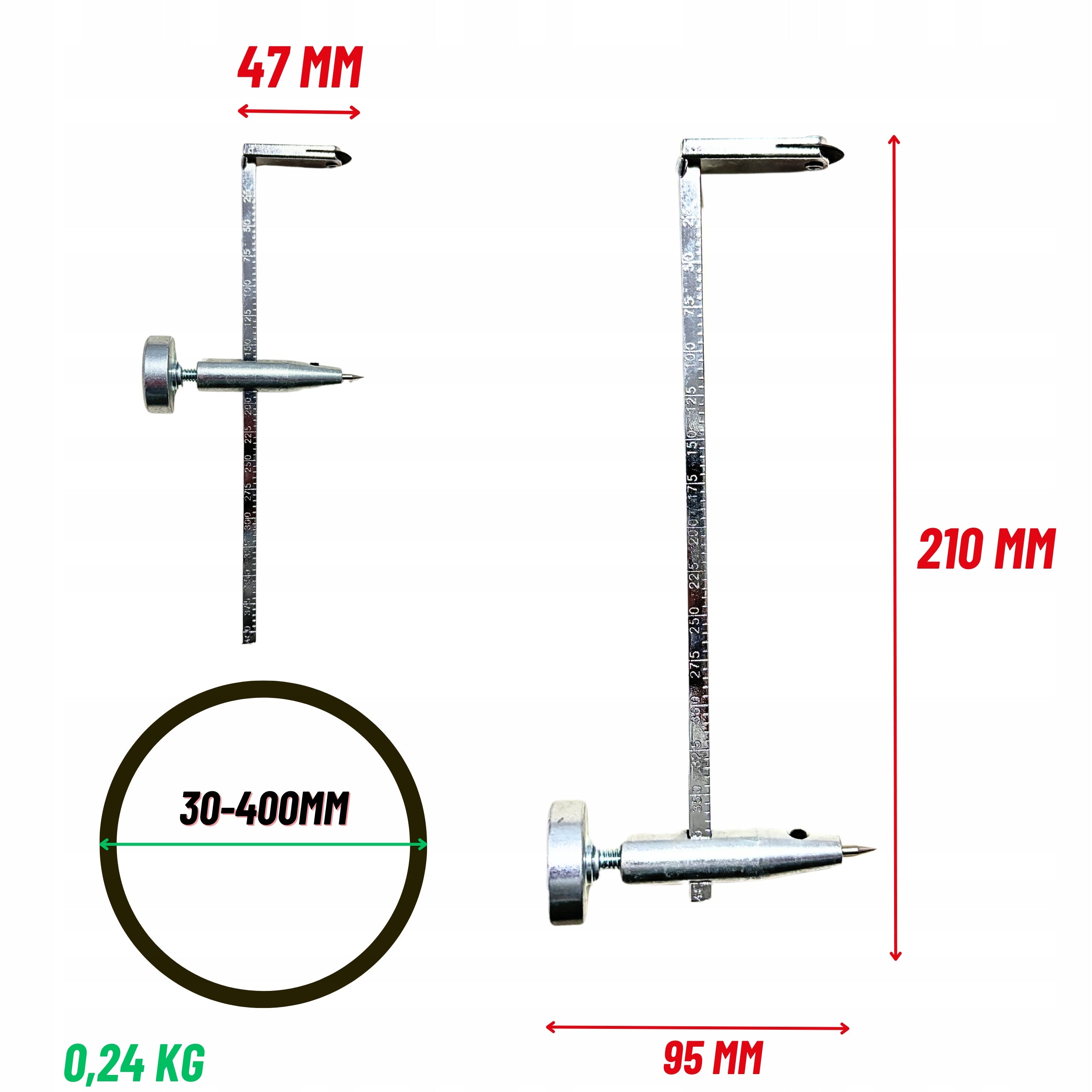 GYPSUM BOARD HOLE SAW gk 30-400mm ADJUSTABLE GYPSUM CARTON CUTTER Brand Allbe