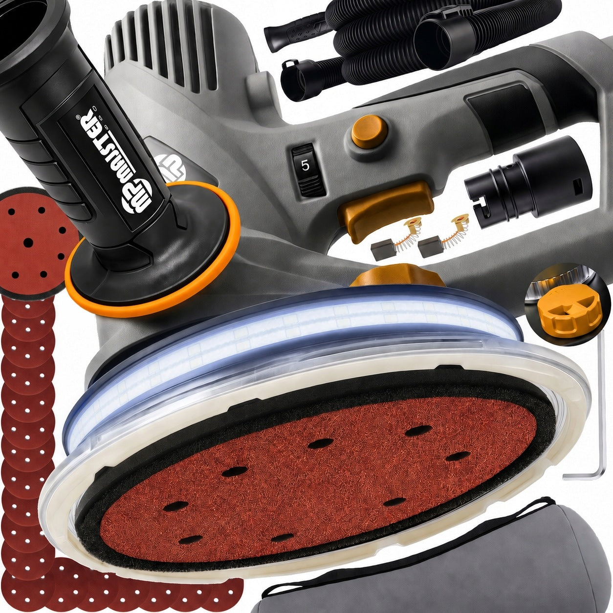 GYPSUM SANDING MACHINE PLASTER Ceiling Walls LED Majster MP0017