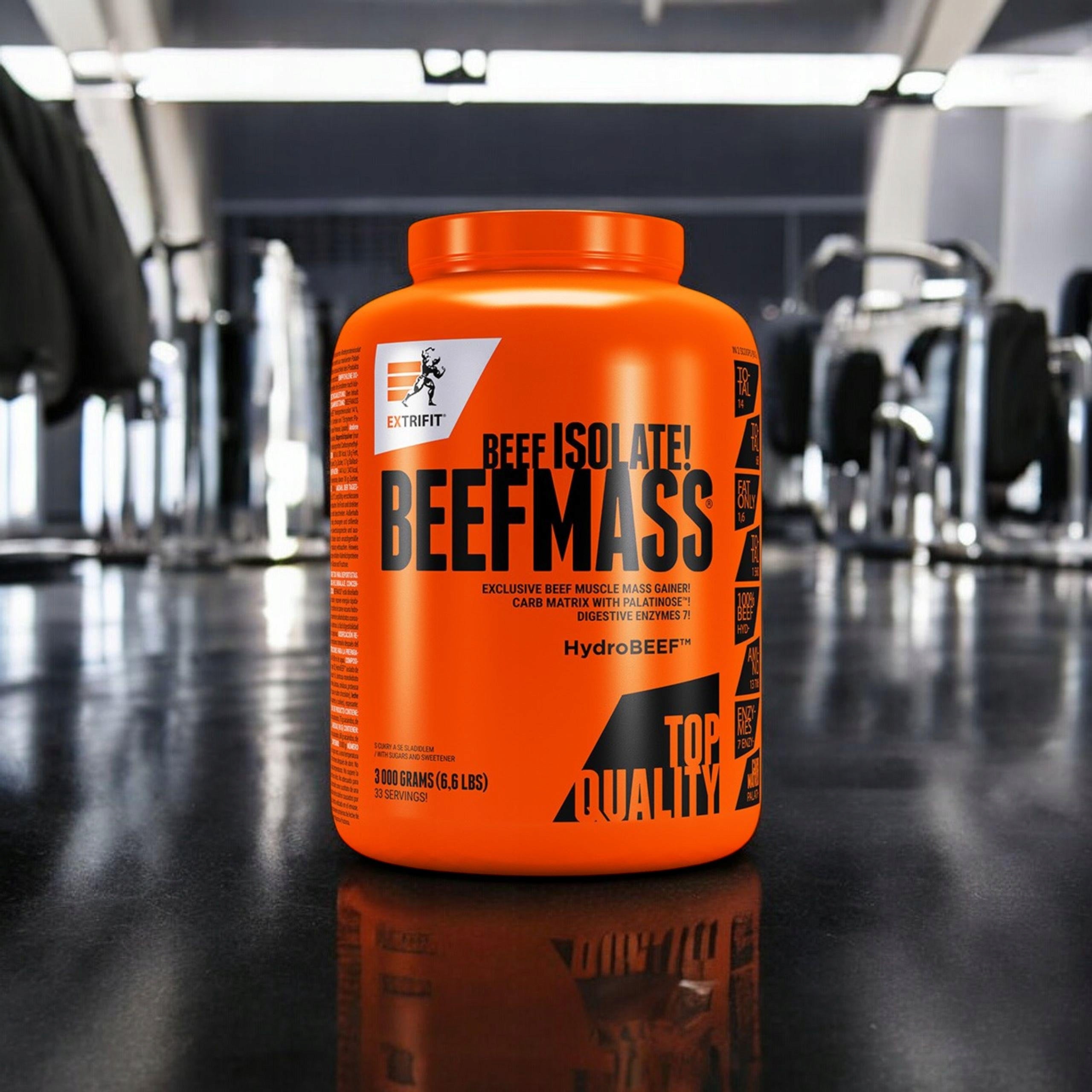 Gainer EXTRIFIT Beef Mass 3kg Beef Hydrolyzate Muscle Mass Chocolate Manufacturer code 8590011220136