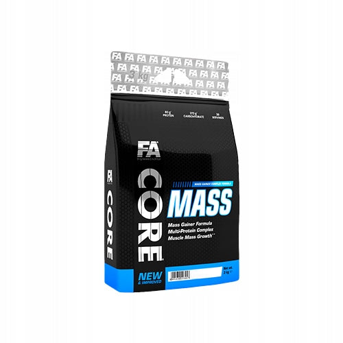 Gainer FA NUTRITION Mass Core 3kg Chocolate Conditioner Mass Protein Whey Packaging status original