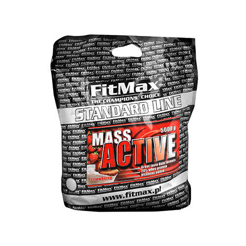 Gainer FITMAX Mass Active 5kg Banana Muscle Mass Carbohydrates Protein Packaging status original