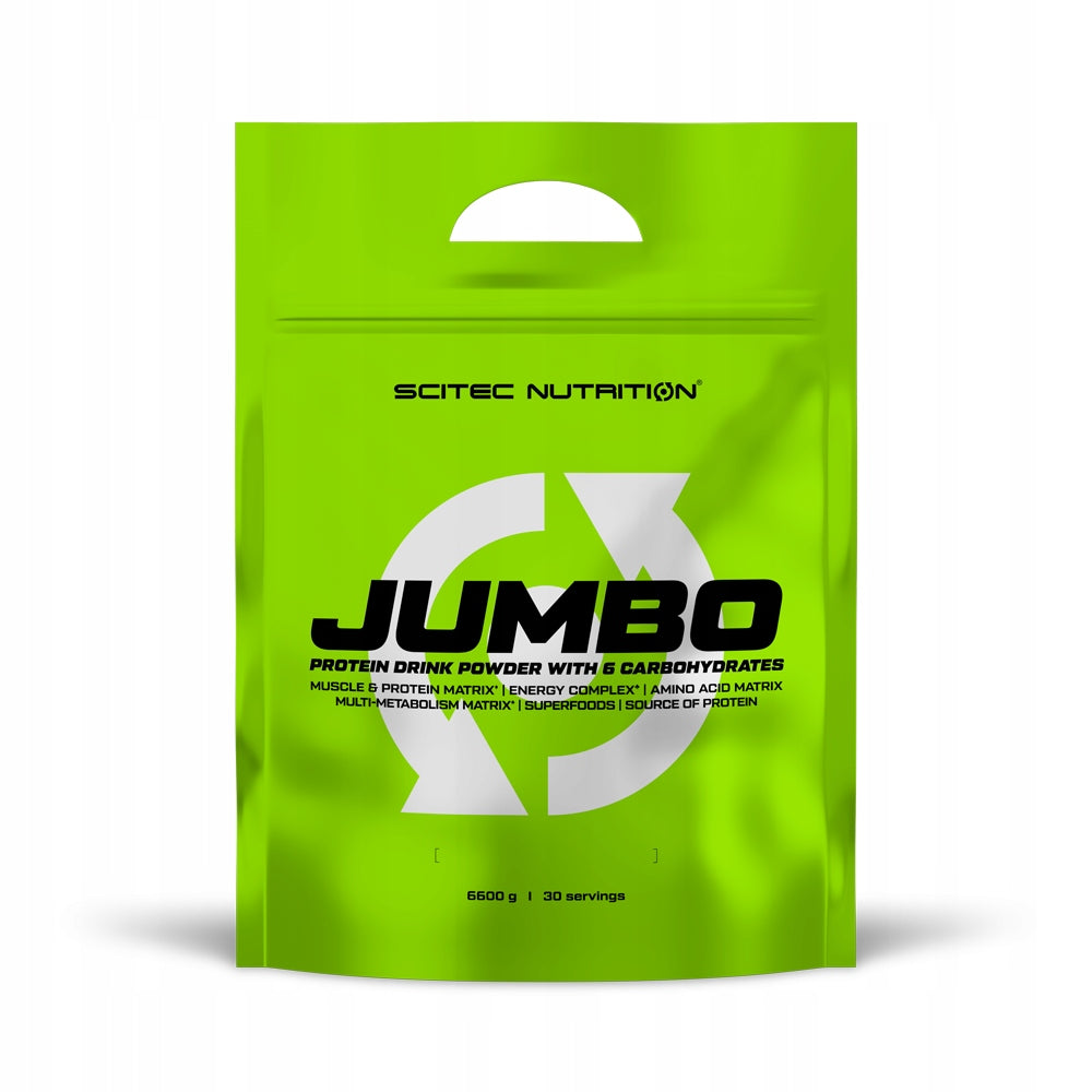Gainer Jumbo Strawberry Scitec Nutrition 6600 g Expiration date at least 1 year from the date of purchase