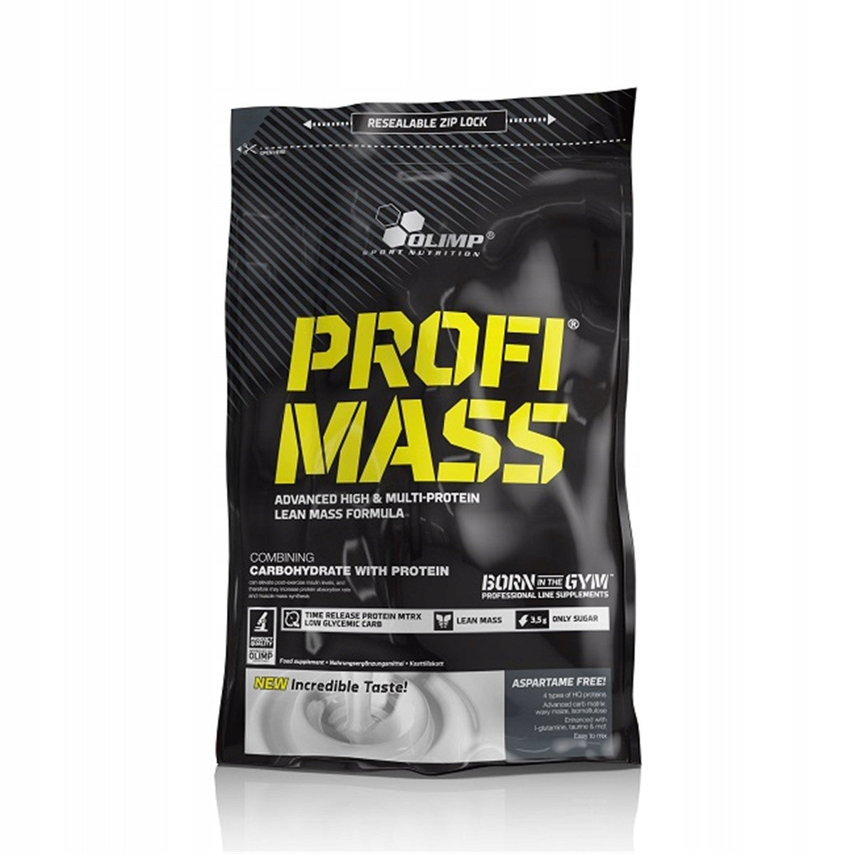 Gainer Olimp Profi Mass Strawberry Powder 1000 g 45% Protein without Aspartame