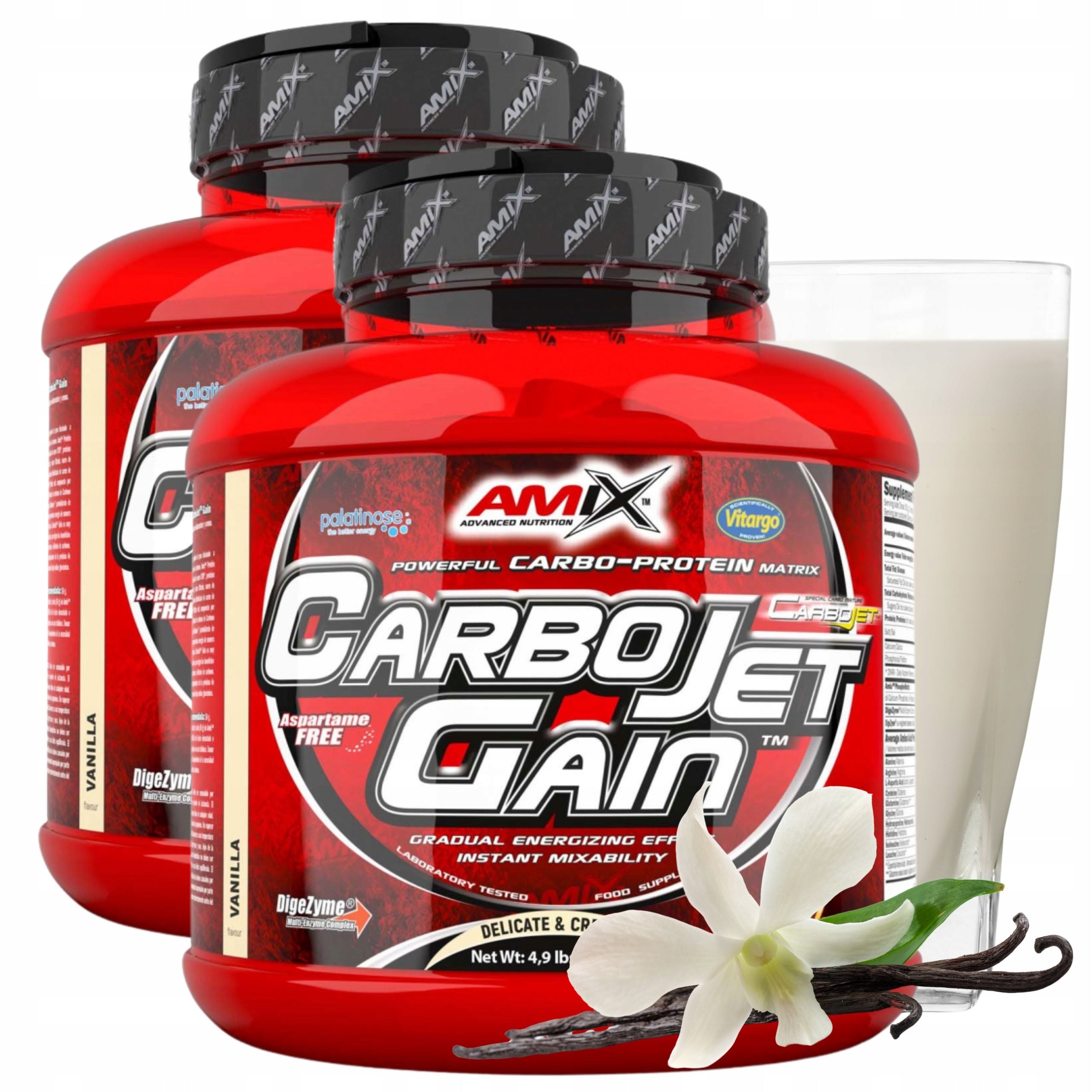 Gainer WPI CFM Vitargo Carbohydrates CarboJet Gain Vanilla