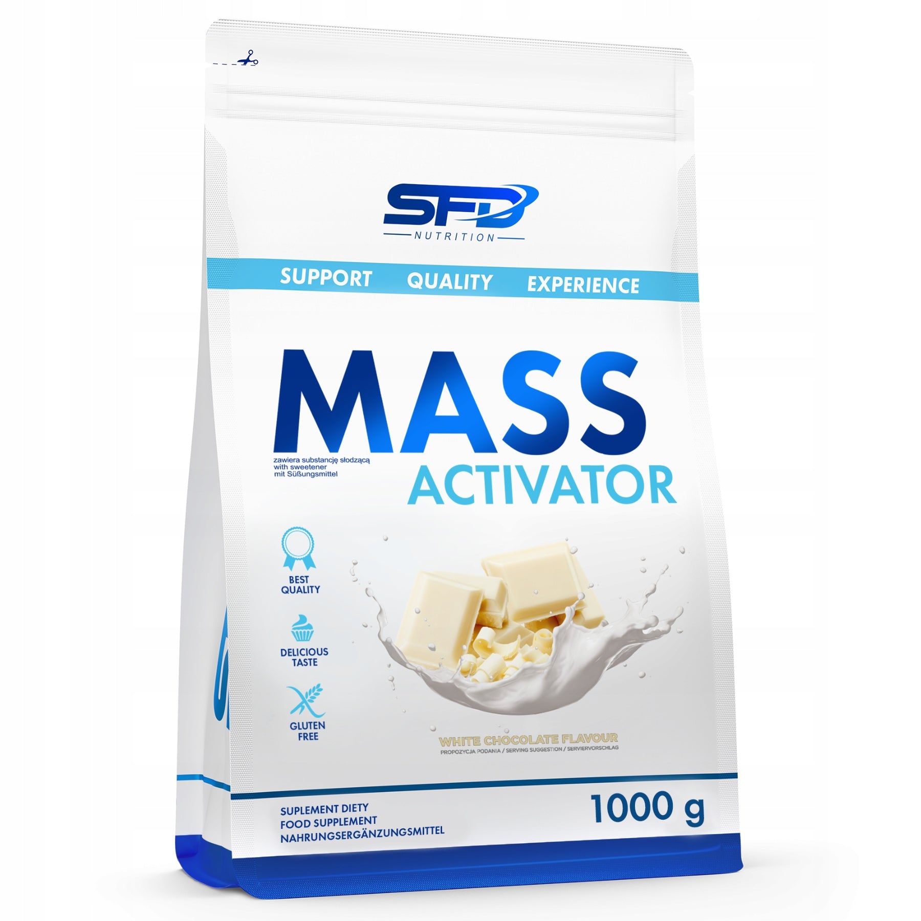 Gainer white chocolate powder SFD 1000 g