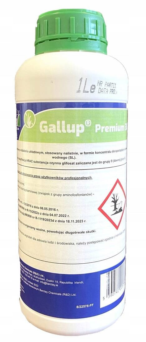 Gallup Premium 360 1L BARCLAY glyphosate, total herbicide, all weeds