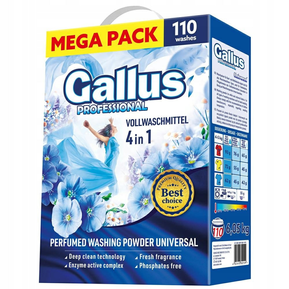 Gallus Universal Washing Powder 110 Washes 6,05kg Trade name other
