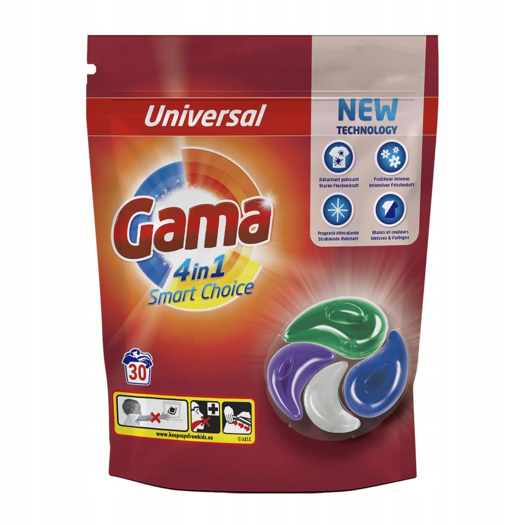 Gama Washing Capsules 4in1 Smart Choice Universal 30pcs