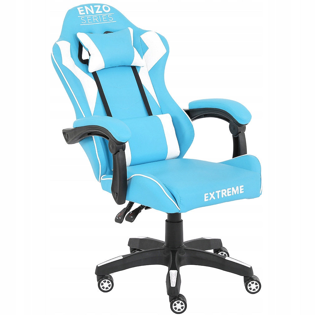 Gaming Chair Blue Extreme ENZO Swivel Faux Leather Desk Chair Certificates of conformity CE