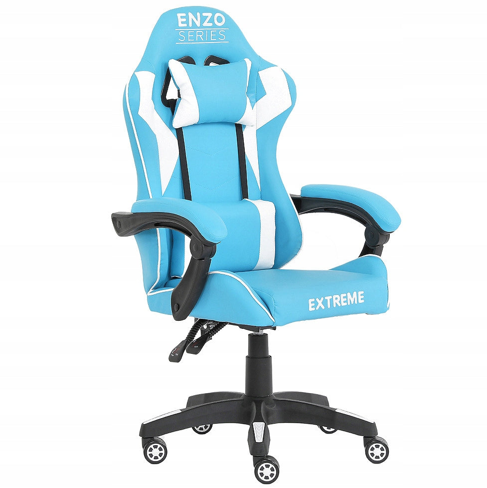 Gaming Chair Blue Extreme ENZO Swivel Faux Leather Desk Chair Model ENZO