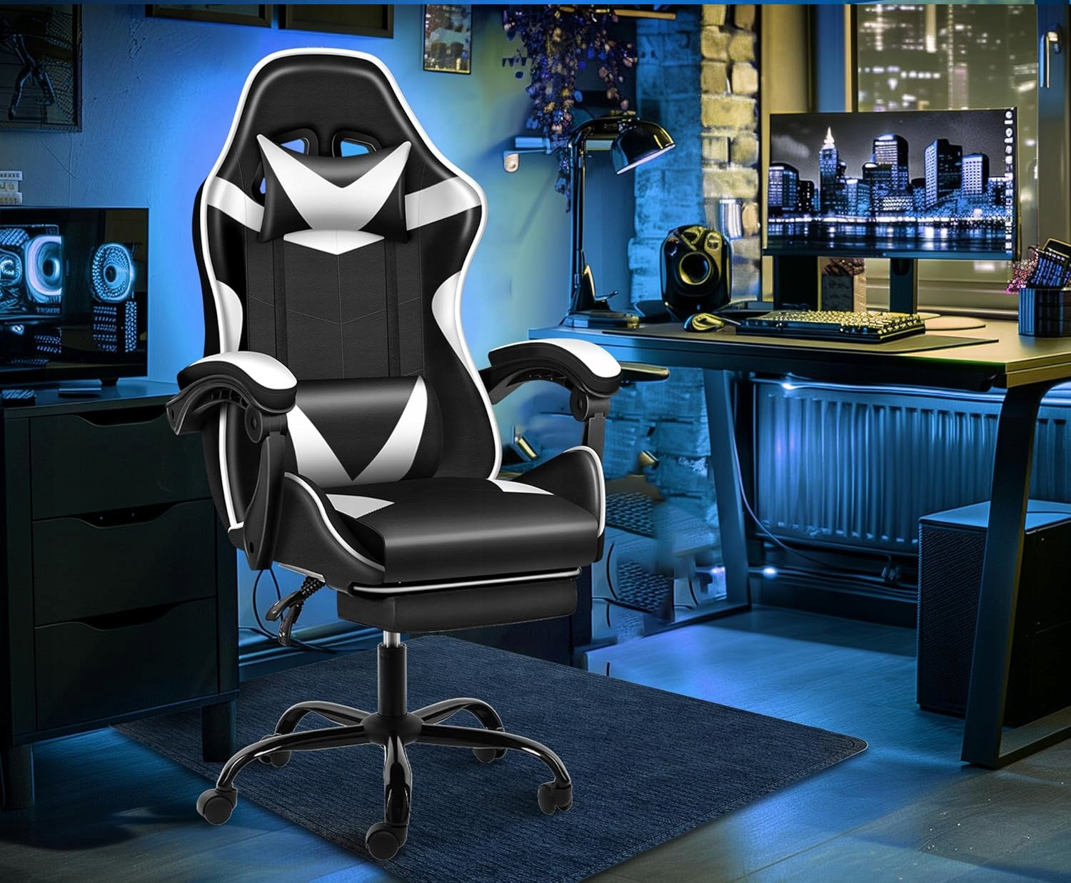 Gaming Chair Bucket Office Swivel Gaming Chair For Desk Packaging status original