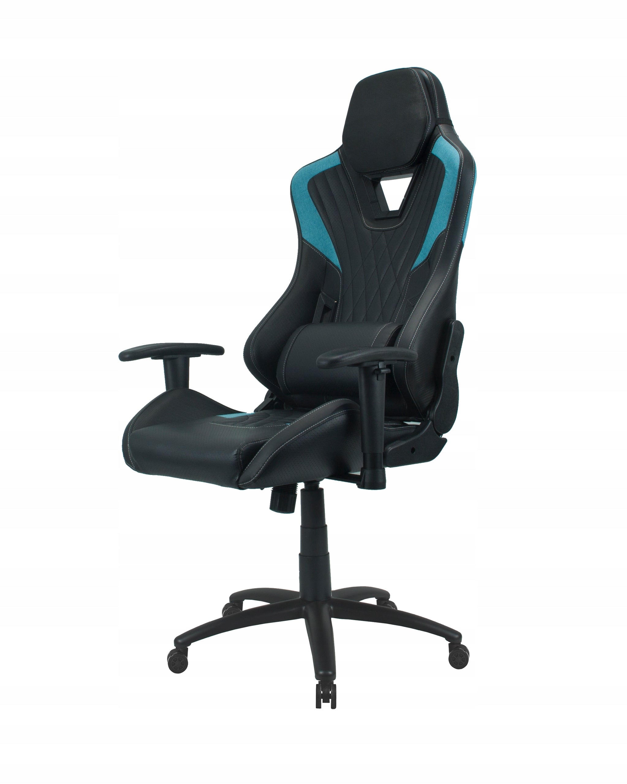 Gaming Chair Bucket Swivel RIDER Player Chair BLACK/BLUE Brand no brand