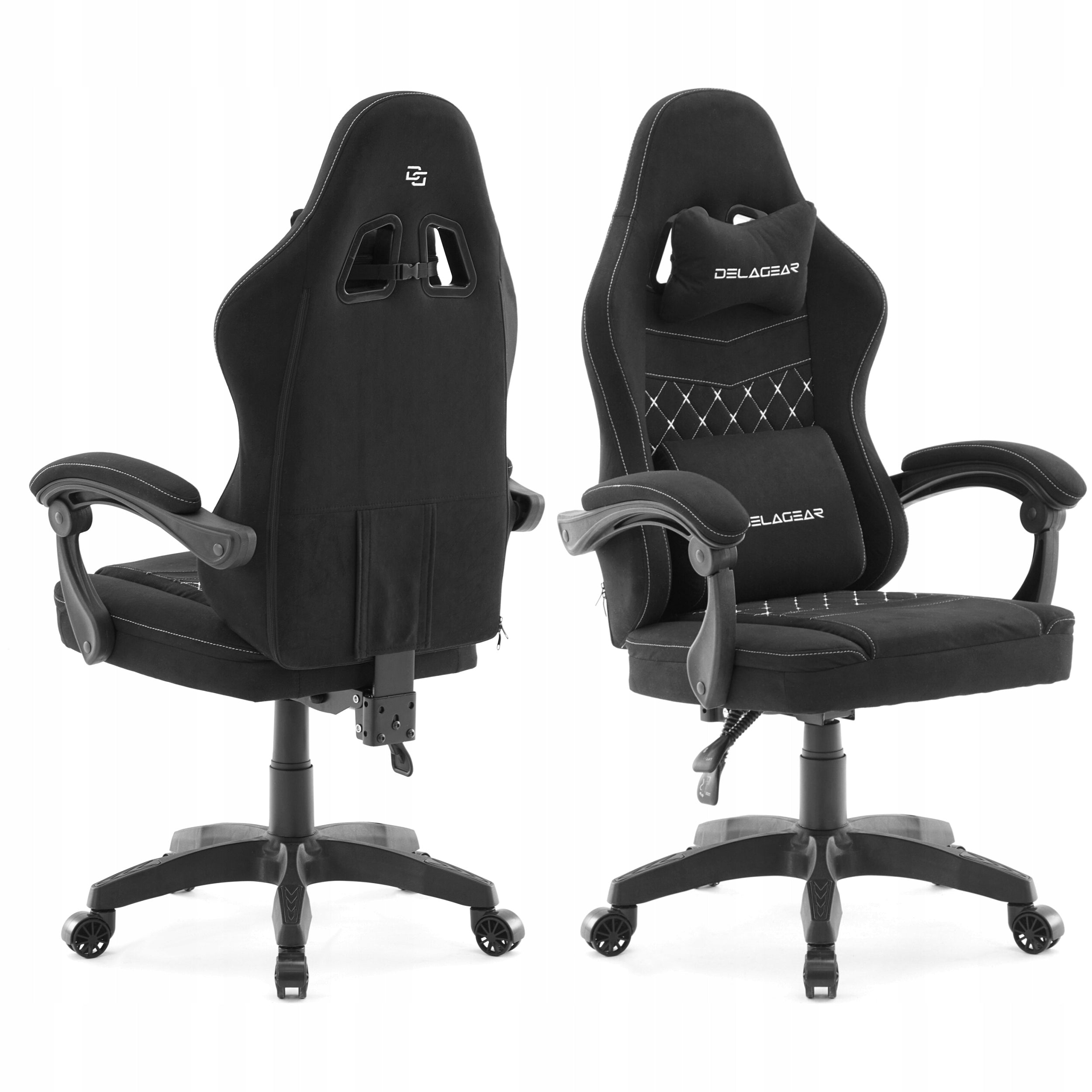Gaming Chair DELAGEAR G 300 Black Adjustable Swivel Material