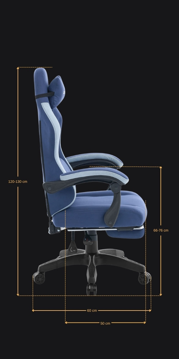 Gaming Chair Delagear G 325 Dark Blue Material Furniture depth 60 cm