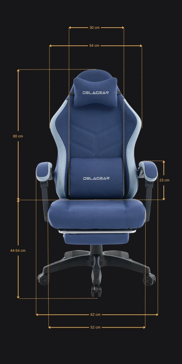 Gaming Chair Delagear G 325 Dark Blue Material Furniture width 62 cm