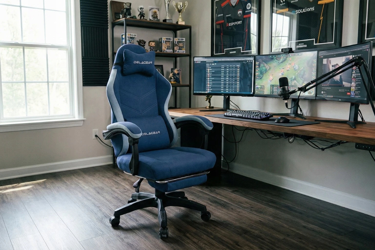 Gaming Chair Delagear G 325 Dark Blue Material Manufacturer code 5904261532506