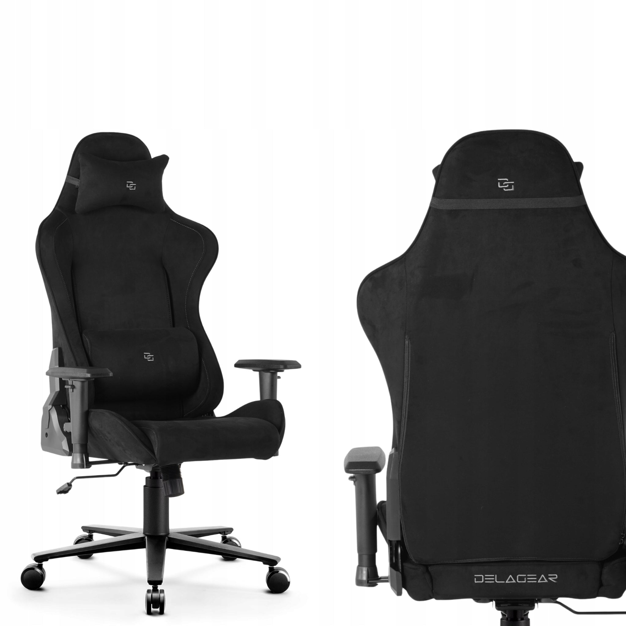 Gaming Chair Delagear G 600 PURE Black Material Model G 600 PURE Czarny Materiałowy
