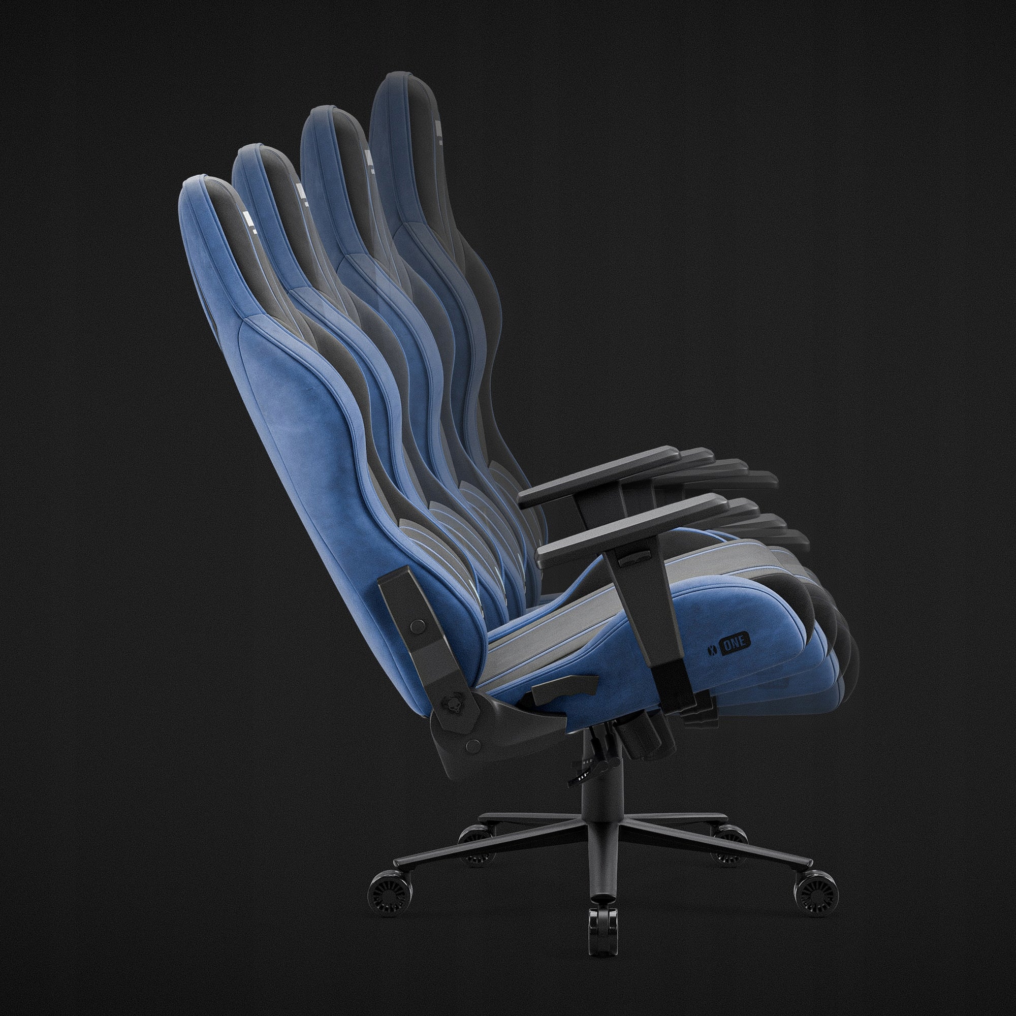 Gaming Chair Diablo X-One 2.0 Material, Normal Size Night Blue Model X-One 2.0