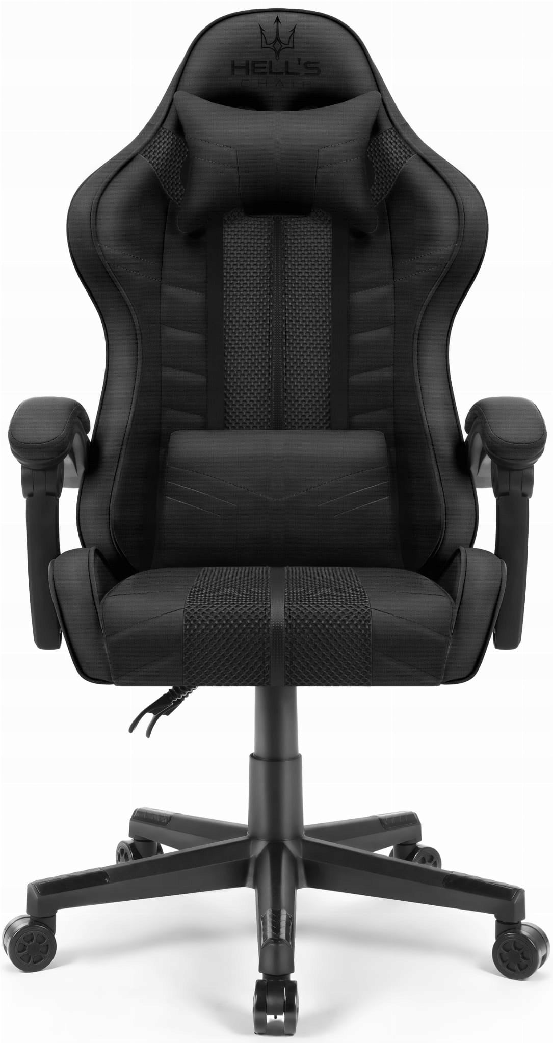 Gaming Chair FOR OFFICE PLAYER HELL'S CHAIR Black Fabric Black Brand HELL'S CHAIR