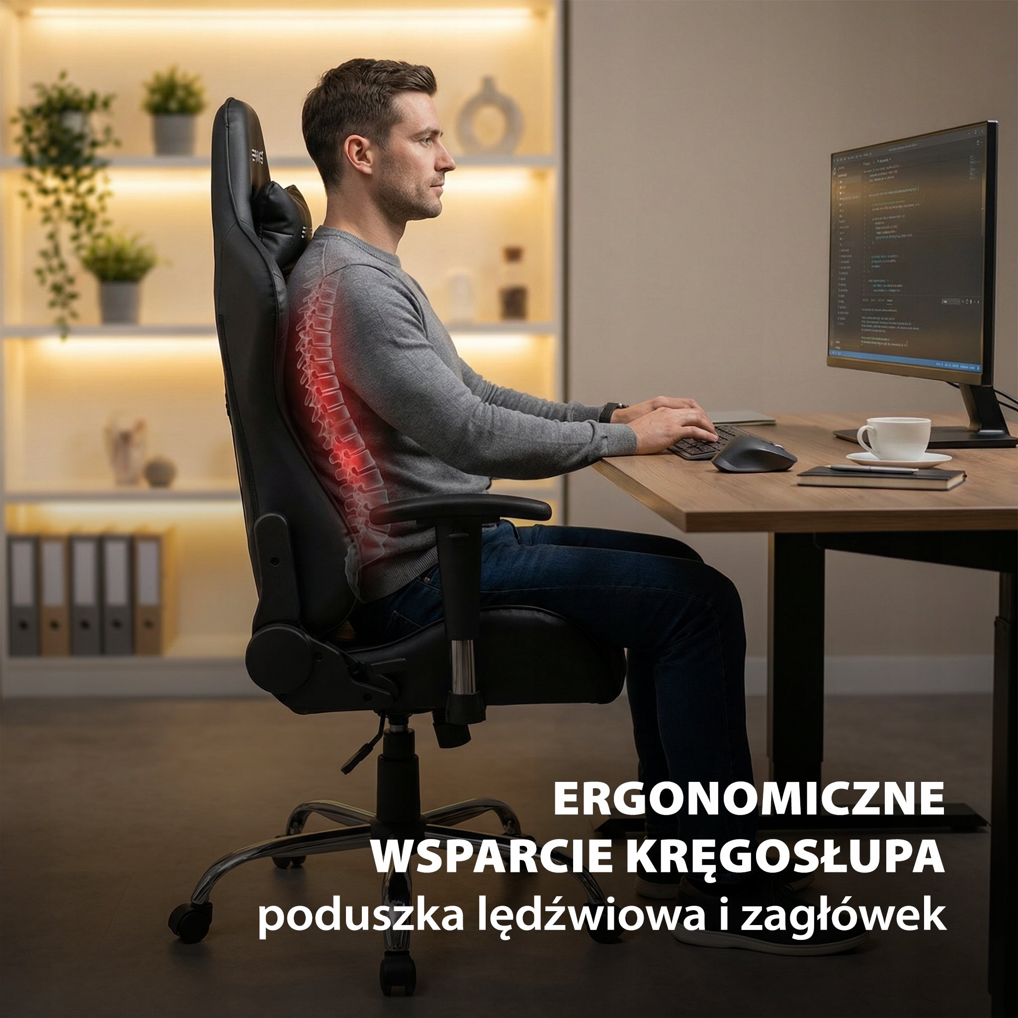 Gaming Chair Gaming Office Chair 120kg N1TRO PRIME3 CGC41 Furniture width 64 cm