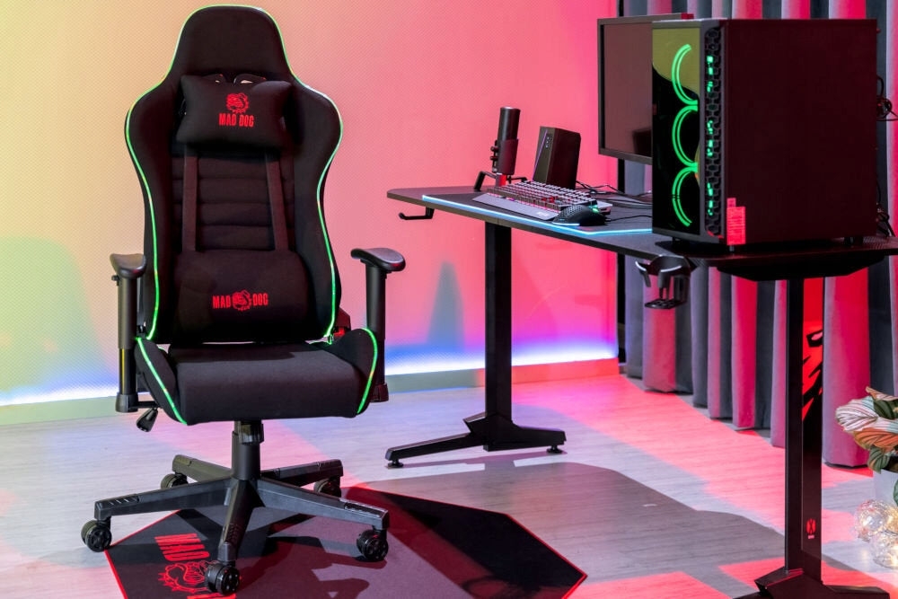 Gaming Chair MAD DOG GCH800 RGB Black Brand no brand