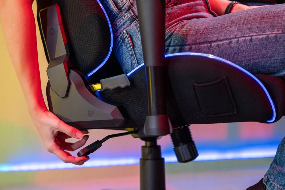 Gaming Chair MAD DOG GCH800 RGB Black Furniture width 54 cm