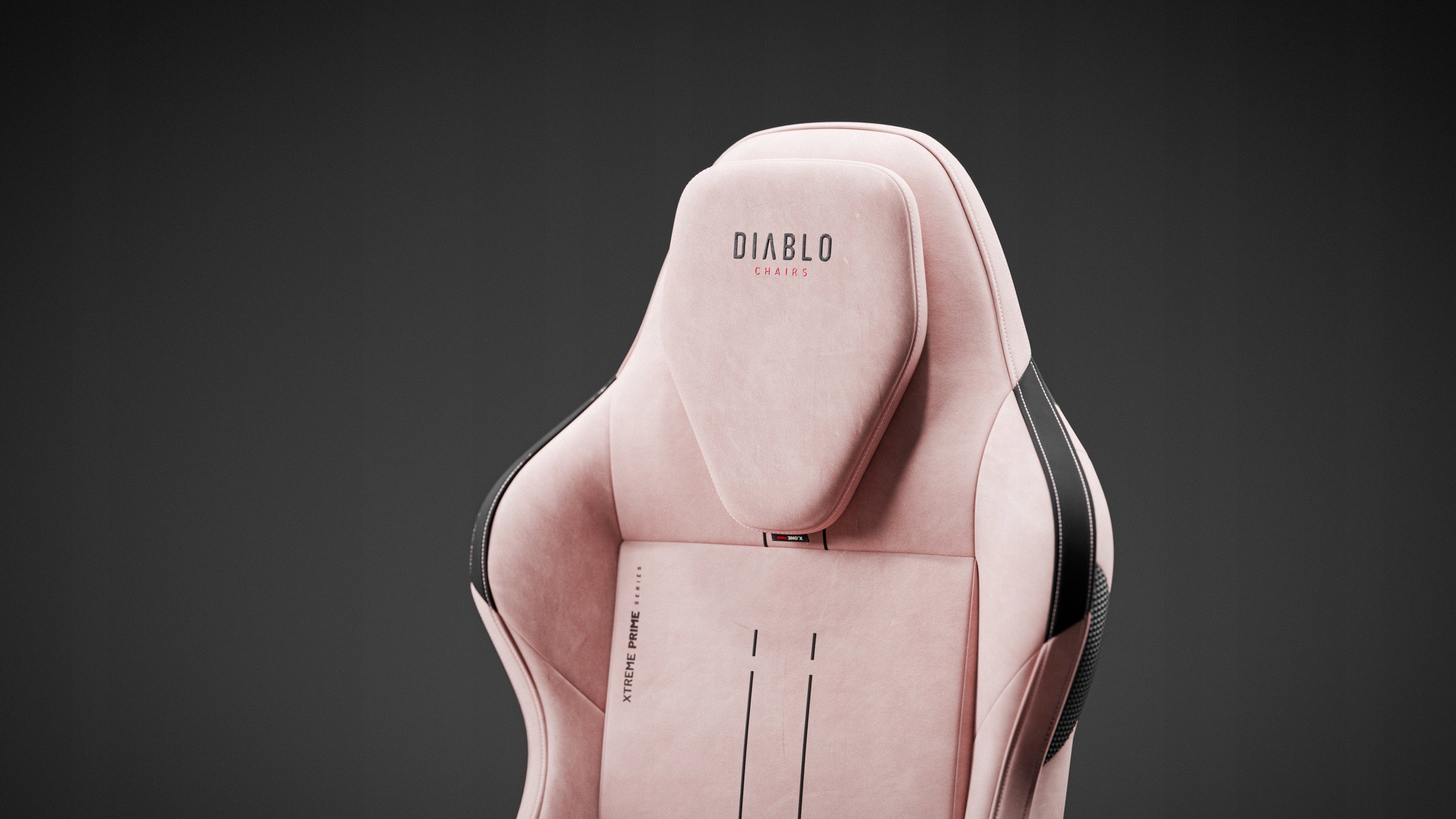 Gaming Chair Material Pink DIABLO X.One PRIME Normal Size Akira Pink Brand Diablo Chairs