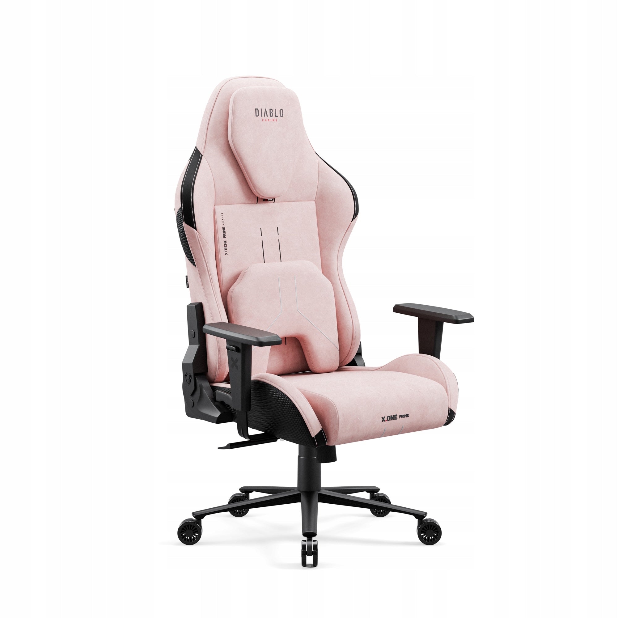 Gaming Chair Material Pink DIABLO X.One PRIME Normal Size Akira Pink