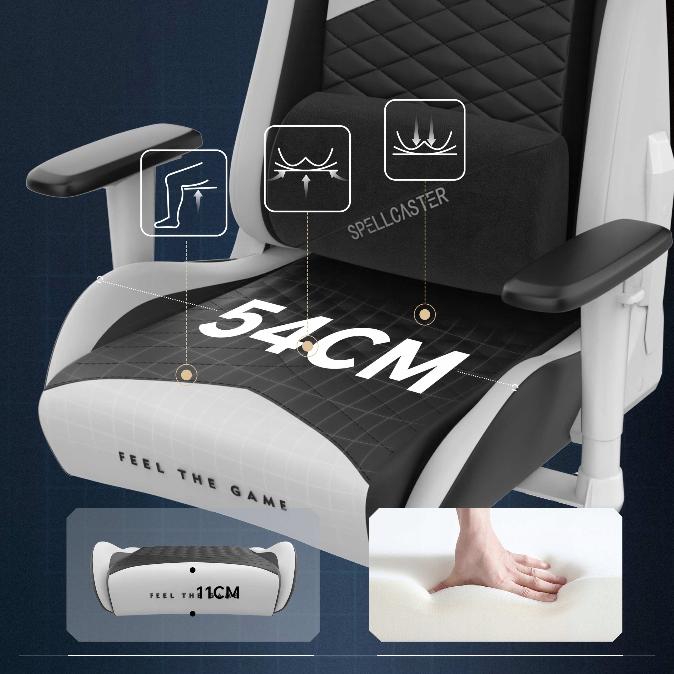 Gaming Chair Office Adjustable Senshi Sense7 Manufacturer code 10947087