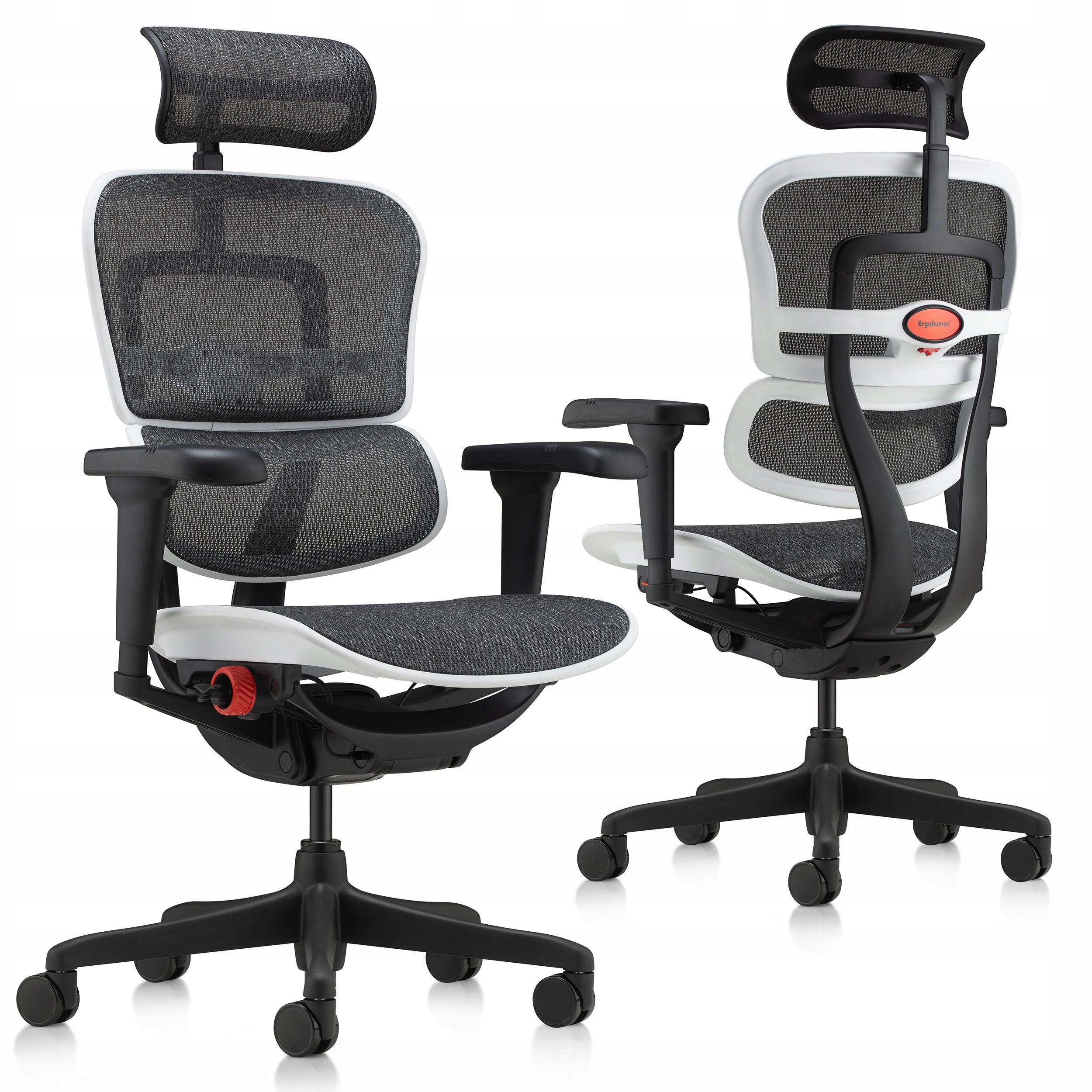 Gaming Chair Office Ergohuman 2 White Mesh